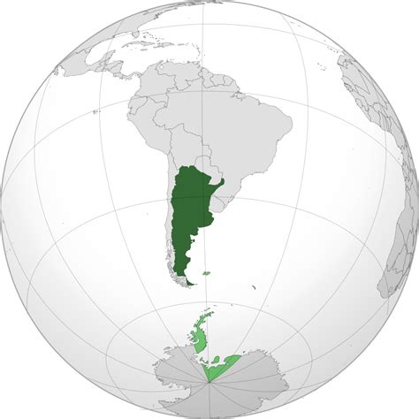 argentina mappamondo